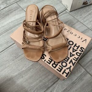 Women's Tan Strappy Sandals